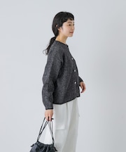 テープヤーンカーディガン