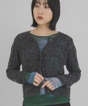 ニットカーディガンSETシアートップス