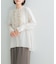 MARILYN MOON CRYSTAL PLEATS SATIN SHIRTS