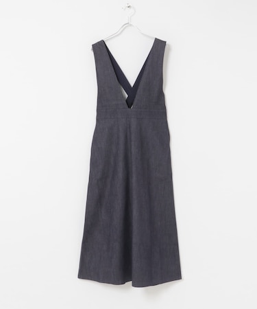 MARILYN MOON DENIM JUMPER SKIRT