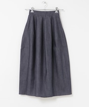 MARILYN MOON DENIM BARREL SKIRT