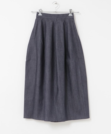 MARILYN MOON DENIM BARREL SKIRT