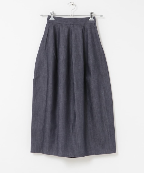 MARILYN MOON DENIM BARREL SKIRT