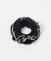 heyep SILK BICOLOR RUFFLE SCRUNCHIE
