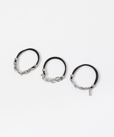 heyep MIXED CHAIN HAIRTIE 3 PSET