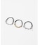 heyep HEART LINK HAIR TIE 3 PIECE SET
