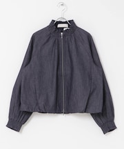 MARILYN MOON DENIM FRILL BLOUSON