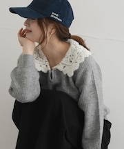 『WEB限定』レースカラーアゼニットプルオーバー