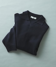 『一部WEB限定カラー』『洗濯可』スウェットライクスキッパーニット