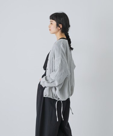 ウールコットンシャツカーディガン