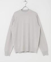 LIFE STYLE TAILOR マシンウォッシャブルハイゲージクルーニット