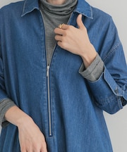 カシミヤシルク混タートルネックカットソー
