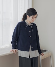 ハミルトンウールクルーネックカーディガン