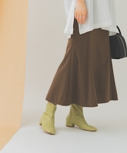 バックファスナーショートブーツ
