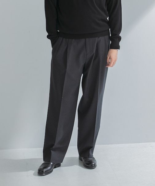 LIFE STYLE TAILOR REDA アウトタックパンツ