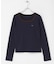 ラウンドネックリブTシャツ