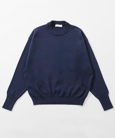 CASHFEEL MID CREW-NECK KNIT