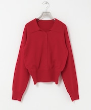 crinkle crinkle crinkle SLOW OFF KNIT TOP