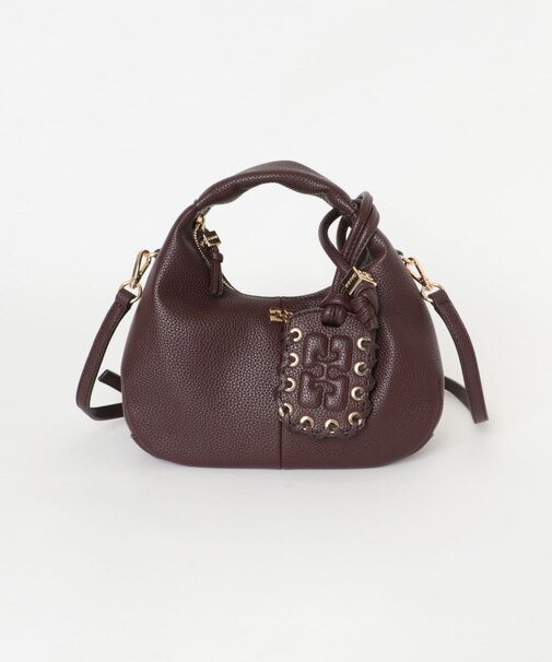 GANNI HOBO MINI GRAINED
