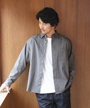 ストライプレギュラーカラーシャツ