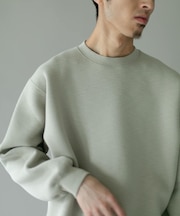 スラブダンボールクルーネックロングスリーブTシャツ