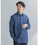 LIFE STYLE TAILOR　ショートワイドデニムライクシャツ