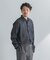 LIFE STYLE TAILOR　ショートワイドデニムライクシャツ