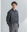LIFE STYLE TAILOR　ショートワイドデニムライクシャツ