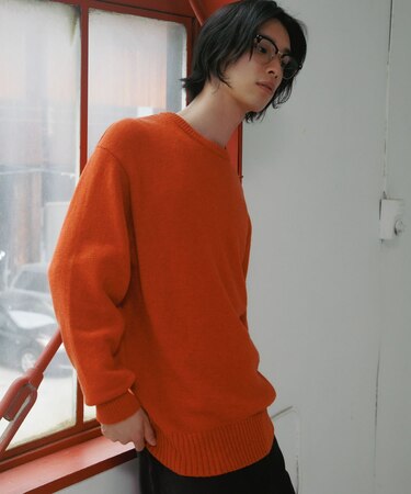 Lamb Wool Crew-Neck Knit