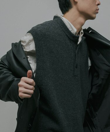 Lamb Wool Knit Vest
