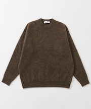 FUR WOOL CREW-NECK KNIT