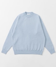 FUR WOOL CREW-NECK KNIT