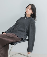 『WEB／一部店舗限定』エクストラファインサイドスリットニット