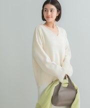『WEB／一部店舗限定』エクストラファインＶネックニット