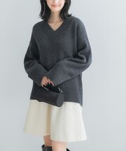 『WEB／一部店舗限定』エクストラファインＶネックニット
