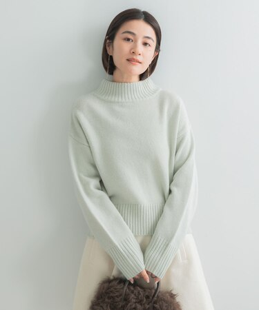 『WEB/一部店舗限定』エクストラファインボトルネックニット