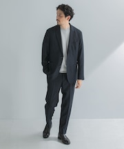 LIFE STYLE TAILOR ウールライクツイルコンフォータブルジャケット