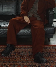 Wool Fleece Curve Pants