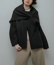 Wool River Stole Set Coat