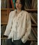 Wool Knit Stole Set Jacket