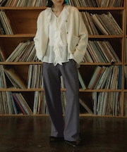 Worsted Wool Bias Easy Pants