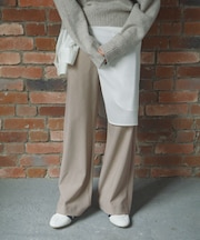 Worsted Wool Bias Easy Pants