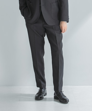 LIFE STYLE TAILOR ウールライクツイルコンフォータブルパンツ