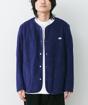 DANTON FLEECE COLLARLESS JACKET