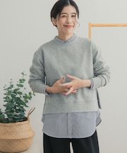 『UR TECH』サイドZIPスウェットプルオーバー