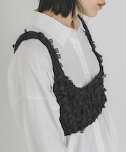リボンフリンジニットビスチェ