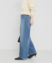 ワイドストレートデニムパンツ