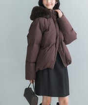 『一部WEB限定カラー』ボリュームファーダウンコート