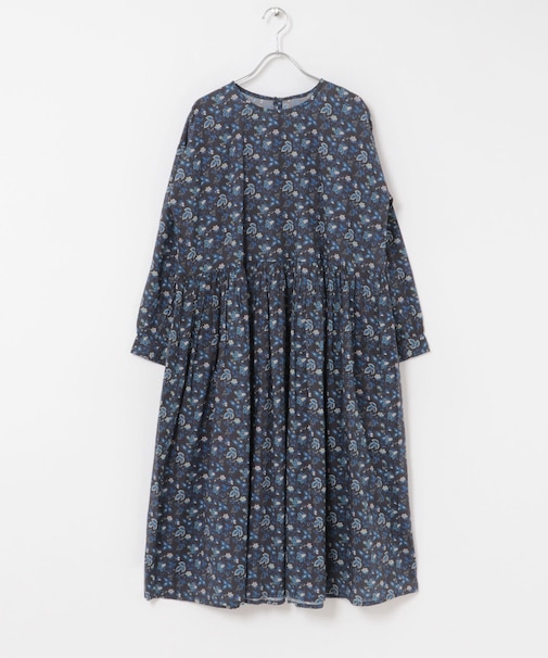 SOIL　FLOWERPRINTPULLOVER DRESS