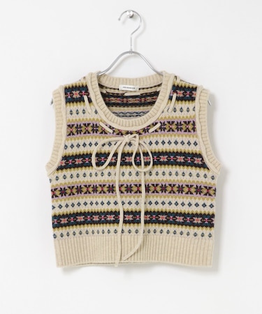 OPEN SESAME CLUB FAIR ISLE VEST